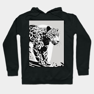 Jaguar Shadow Silhouette Anime Style Collection No. 174 Hoodie